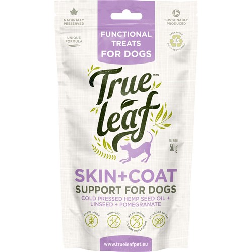 True Leaf Dog Treats Skin & Coat 50 g