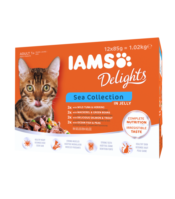 Iams Delights in jelly Multipack Sea 12x85 g