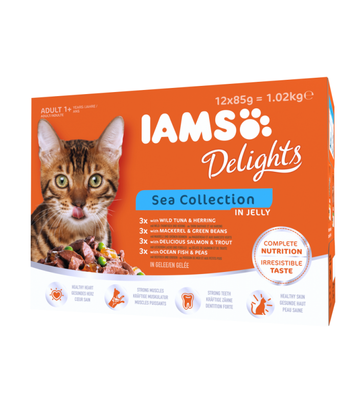 Iams Delights in gravy Multipack Sea 12x85 g