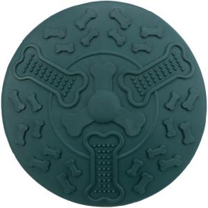 Frisbee naturgummi 22 cm. petrol