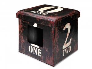 Sov/leklåda Homecollection D&D Ottoman brun 38x38x38 cm