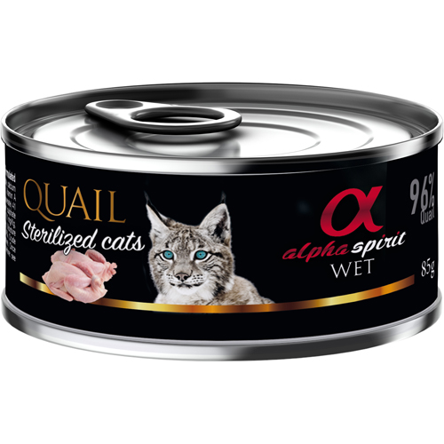 alpha spirit CAT Quail Sterilized 85 g