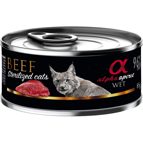 alpha spirit CAT Beef Sterilized 85 g
