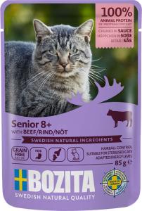 Bozita katt senior 8+ Nötkött i sås 85 g