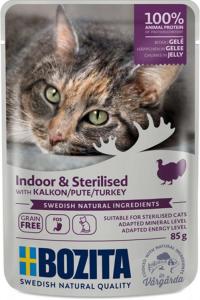 Bozita Indoor & Sterilised Kalkon i gelé 85 g