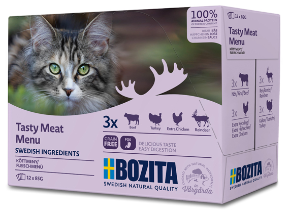 Bozita katt Kött i sås Multibox 12x85 g