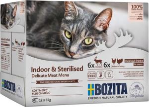 Bozita Indoor & Sterilised Köttmeny i sås Multibox 12x85 g