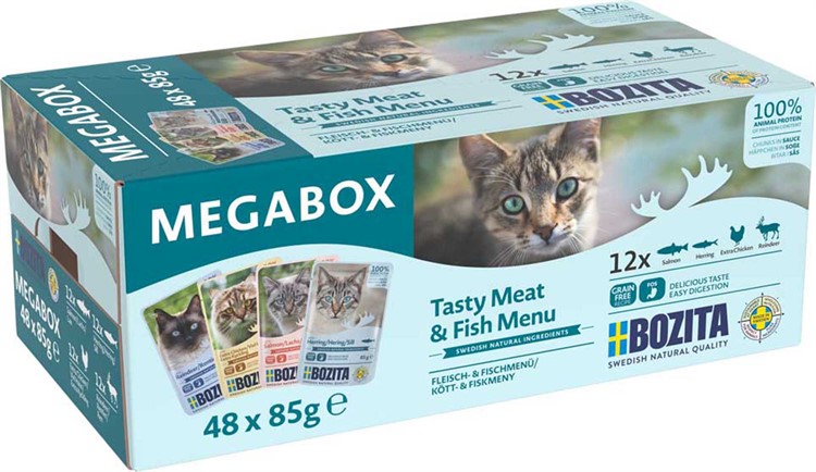 Bozita katt pouch CIS Megabox 48x85g