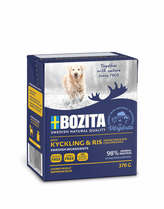 Bozita Chicken/Rice bitar i gelé 370 g