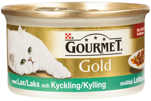 Gourmet Gold Lax & Kyckling i sås 85 g