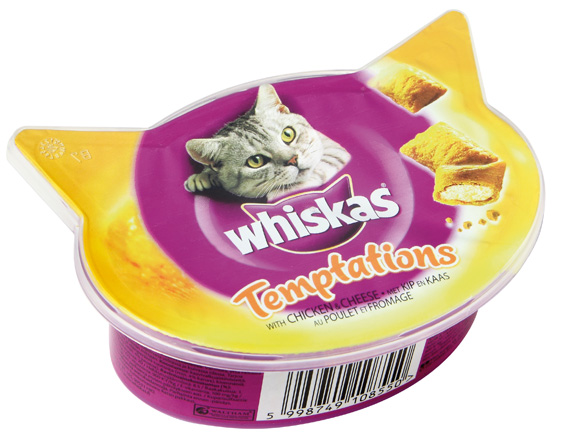 Whiskas Temptations Kyckling/Ost 60 g