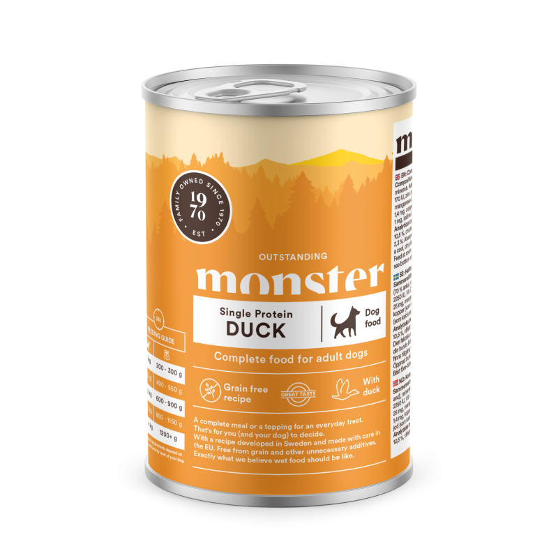 Monster Dog Adult Single Duck 400 g