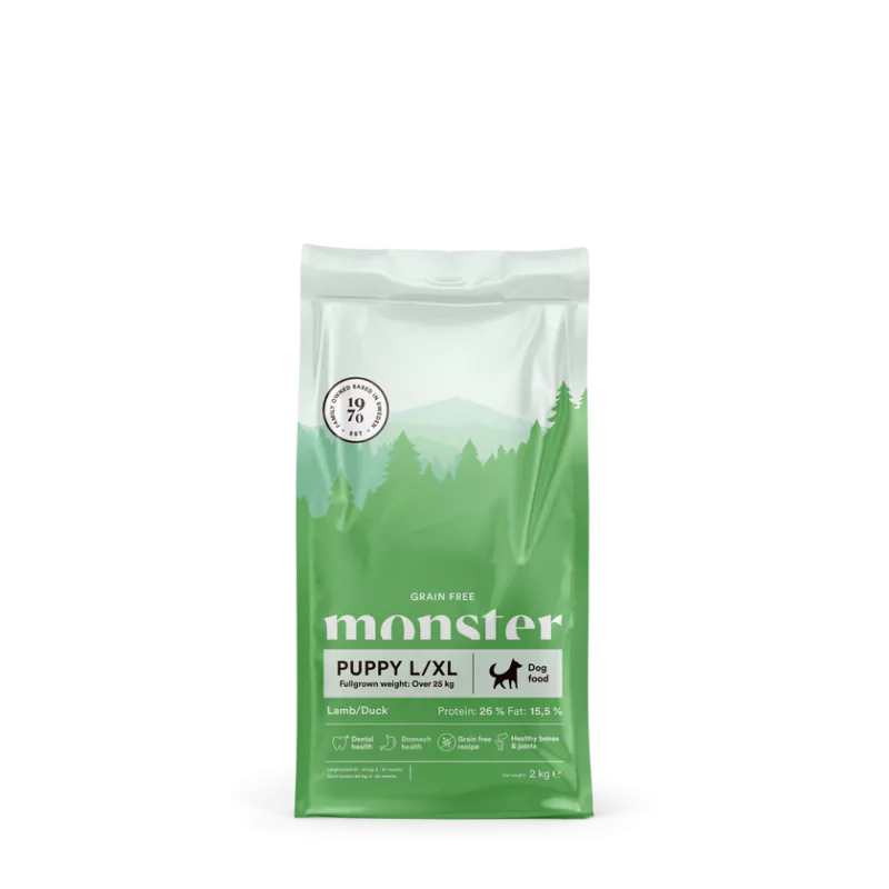 Monster Dog GrainFree Puppy L/XL Lamb/Duck