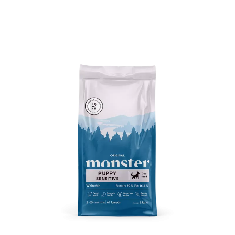 Monster Dog Original Puppy Sensitive White Fish