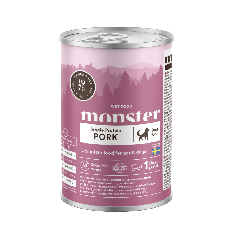 Monster Dog Adult Single Pork 400 g