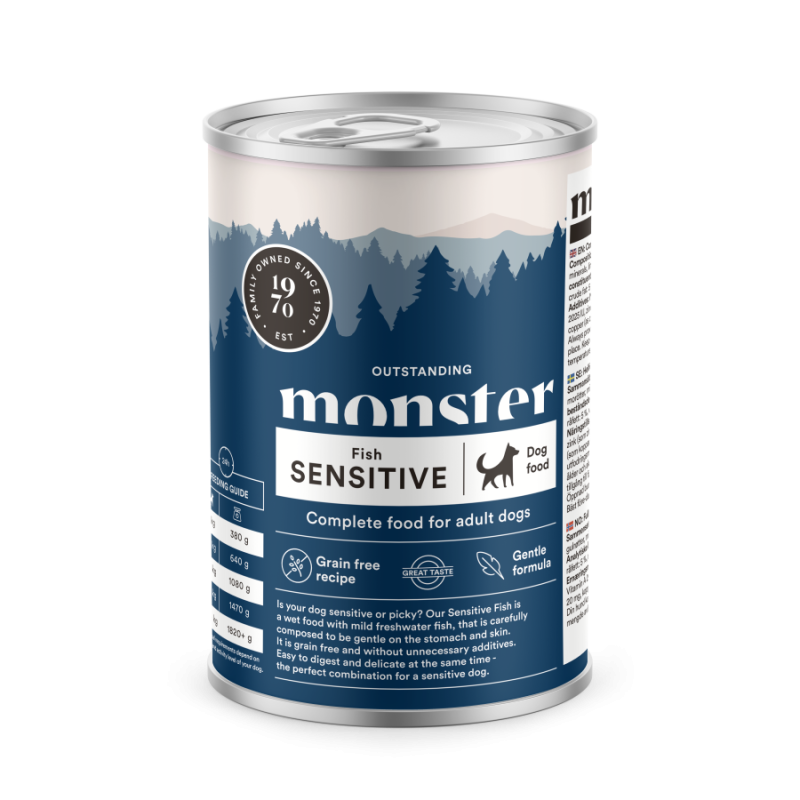 Monster Dog Adult Sensitive Fish 400 g