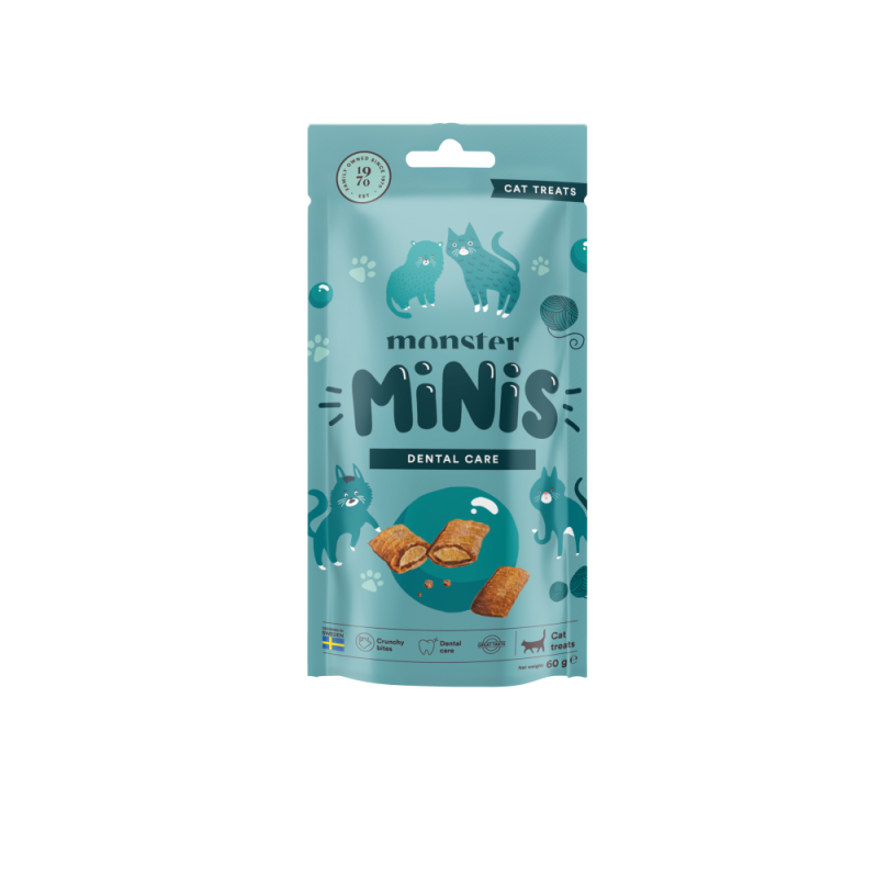 Monster Cat Minis Treats Dental Care 60 g