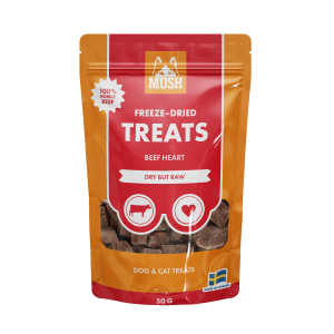 MUSH Treats FreezeDried Nöthjärta 50 g