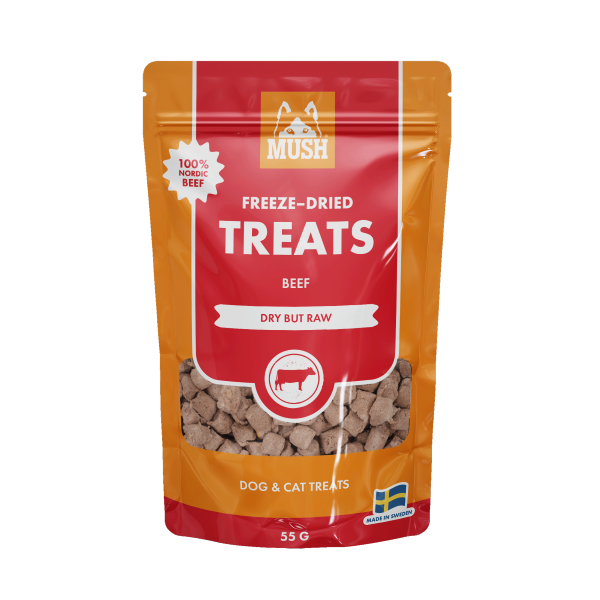 MUSH Treats FreezeDried Nöt 55 g