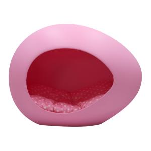 Pei Pod Pet House rosa med rosa dyna