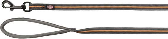 Fusion Spårlina gummerad, M-XL: 5 m/17 mm, grafit/papaya
