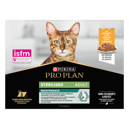Purina Pro Plan Cat wet Sterilised Chicken 10x85 g