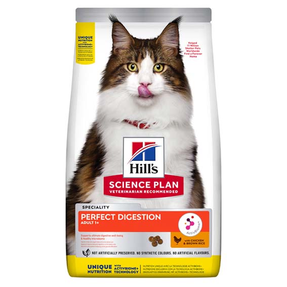 Hill's Feline Adult Perfect Digestion Chicken & Brown Rice
