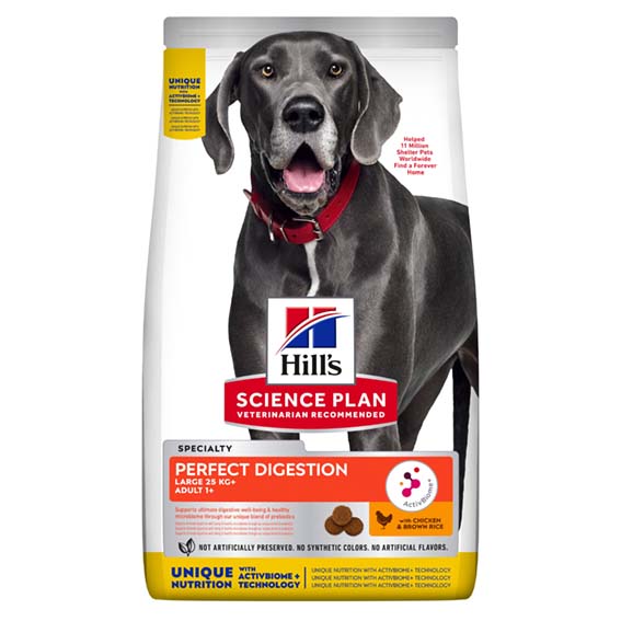 Hill's Canine Adult Perfect Digestion LargeBreed Chicken & Brown Rice 14 kg