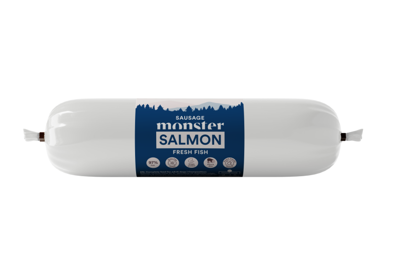Monster Dog Sausage Salmon 200 g