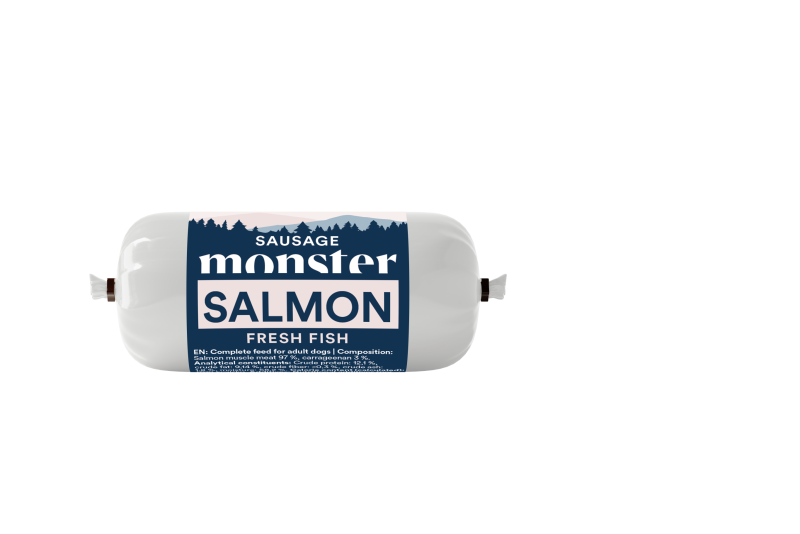 Monster Dog Sausage Salmon 80 g