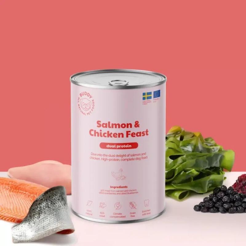 Buddy Salmon & Chicken Feast 400 g