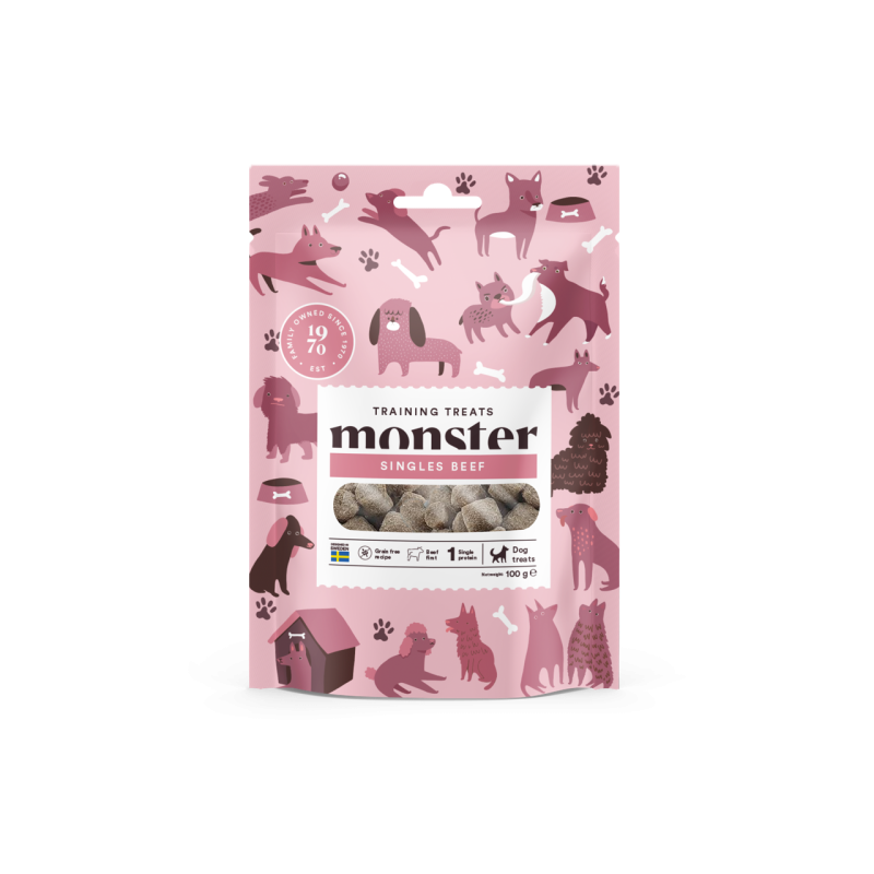 Monster Dog Training Treats Single Beef 100 g