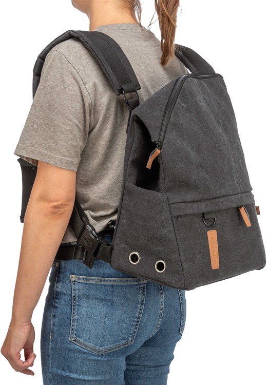 BE NORDIC, ryggsäck Bjorn, 35 x 40 x 20 cm, svart