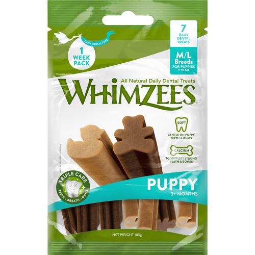 Whimzees Puppy M/L, bag 7-pack