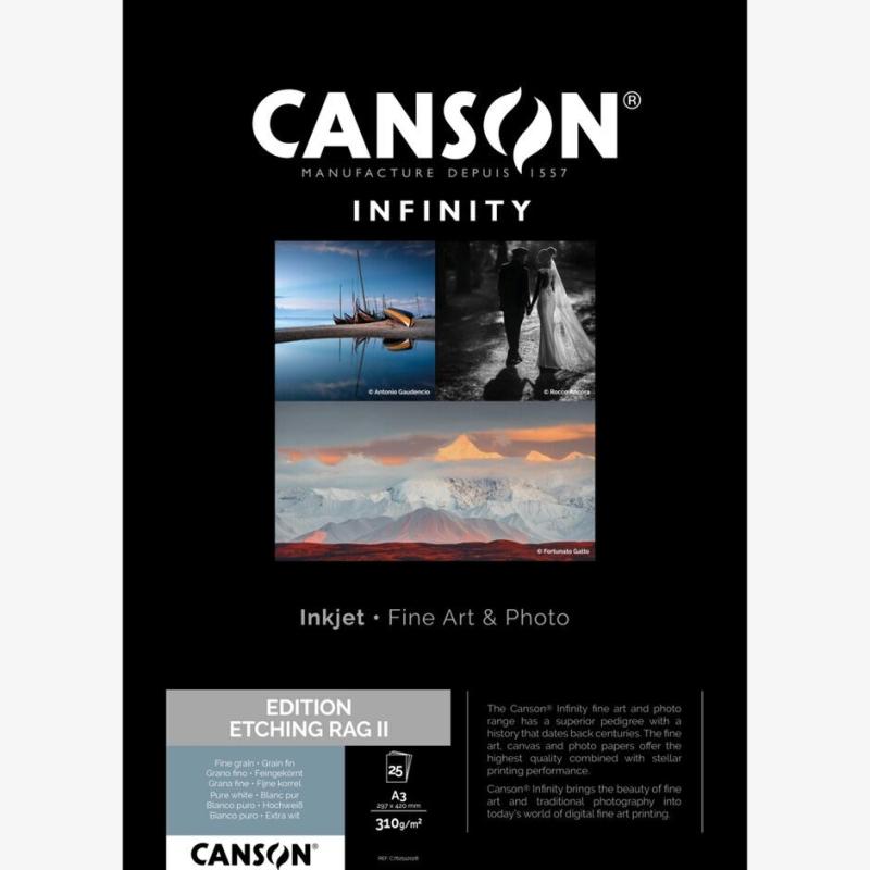 Edition Etching Rag II 310g, A4 box med 25 ark OBS ! NY COATING