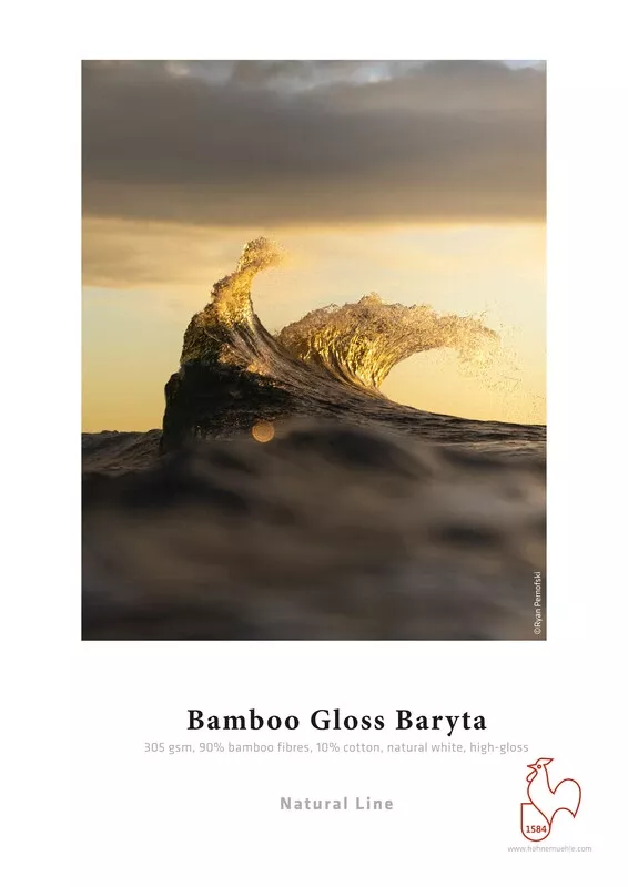 Bamboo Gloss Baryta 305g 36” x 12m rulle
