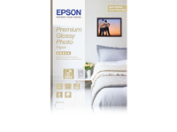 Epson Premium Glossy Photo Paper 255g A2, folder med 25 ark