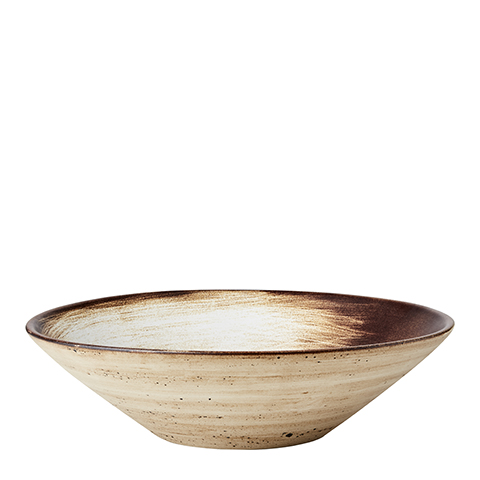 Togo Skål beige/brun - 36x10cm