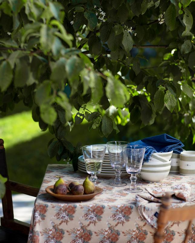 Duk Printed multi flower cotton tablecloth - 150x250