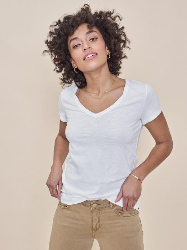 Arden organic v-neck Tee