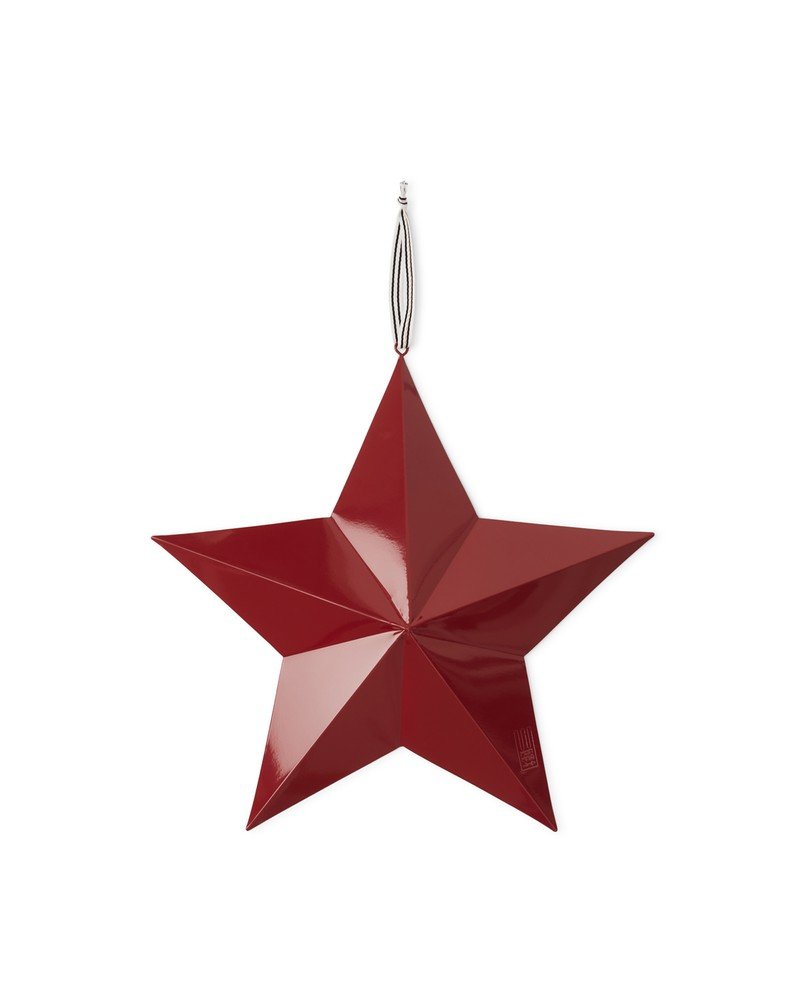Red Metal Star - 40x40cm
