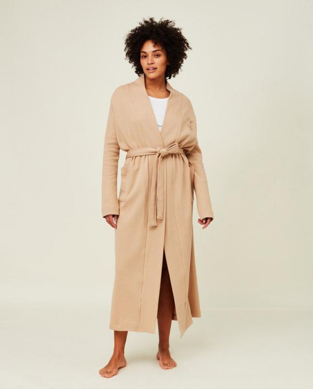 Waffle Robe Aubrey Cotton - Beige