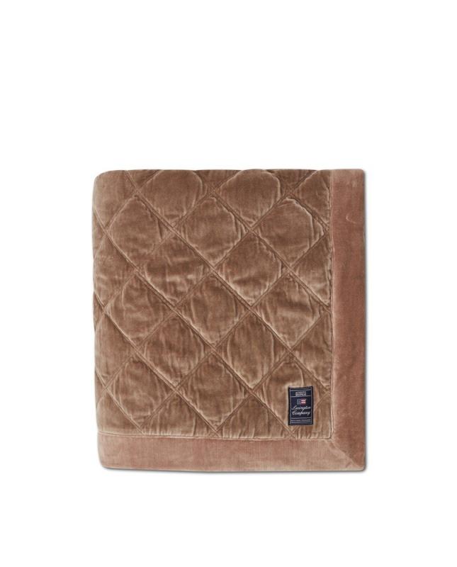 Quilted Cotton Velvet Bedspread - 160x240