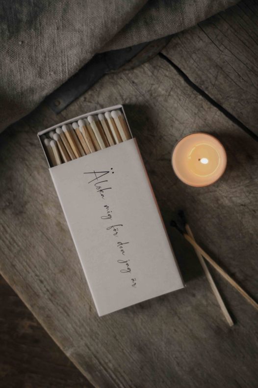 Tändsticksask Älska mig - 7x12cm