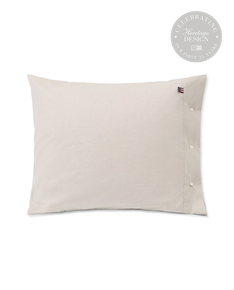Pillowcase Pint point - Cotton beige