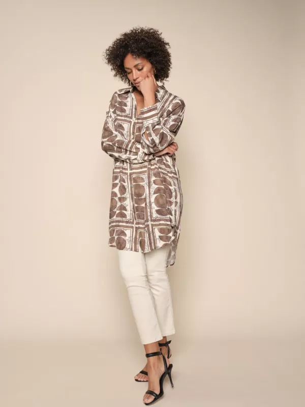 Leela bubble Shirt Dress