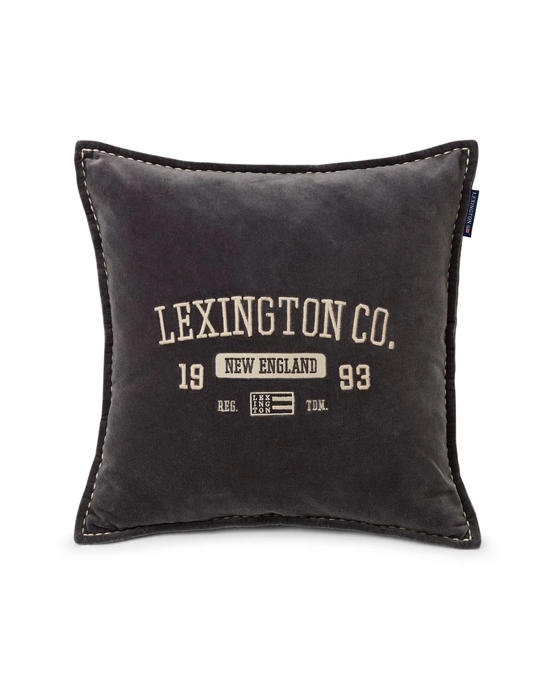 Logo message cotton velvet Pillow Cover - 50x50