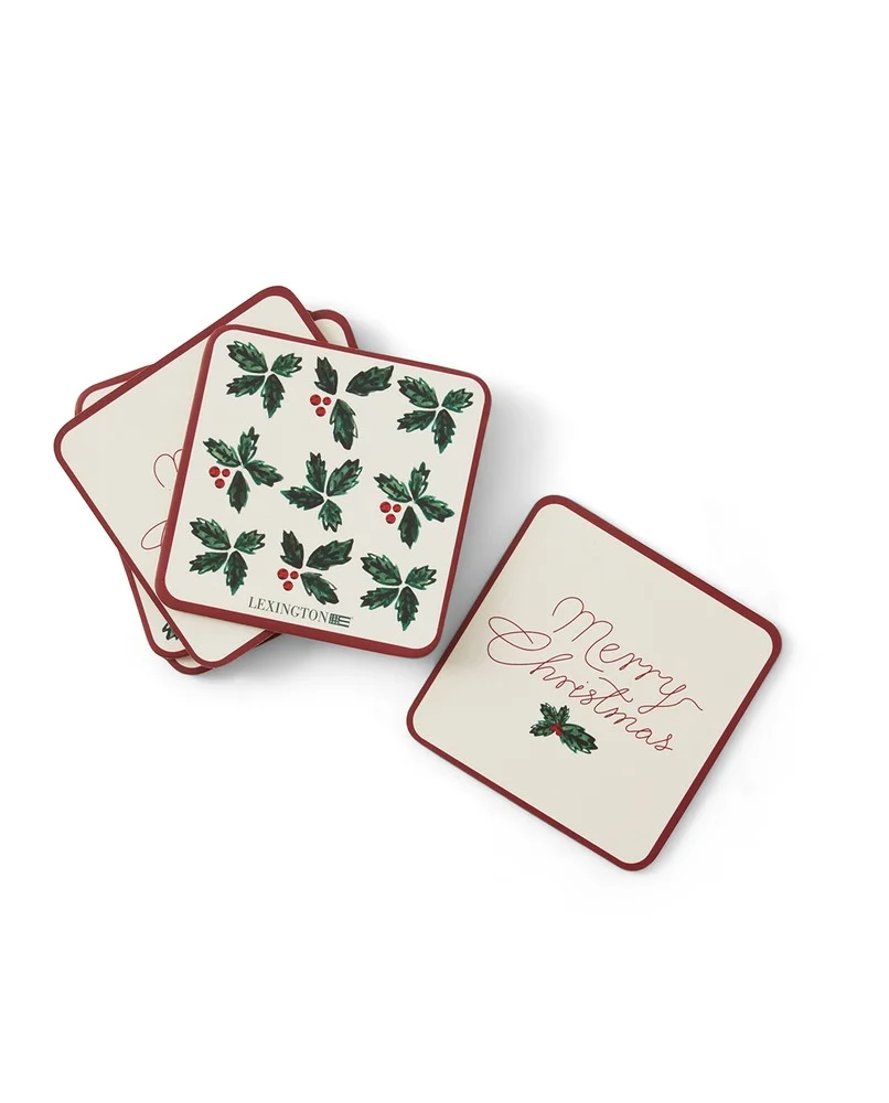 Merry Christmas paper Coaster - set of 6