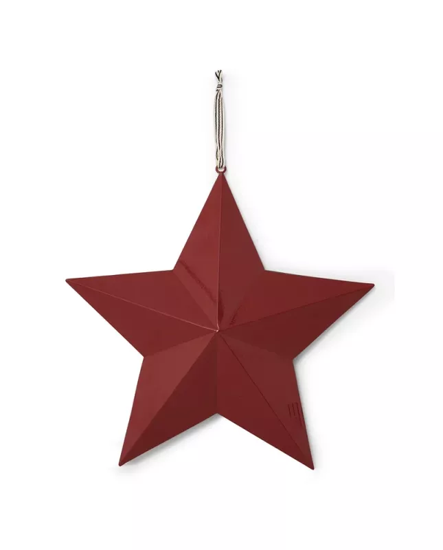Metal Star 40x40cm - red