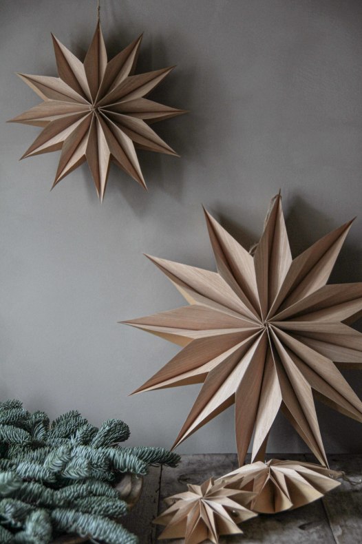 Wood snowflake dia 50 cm